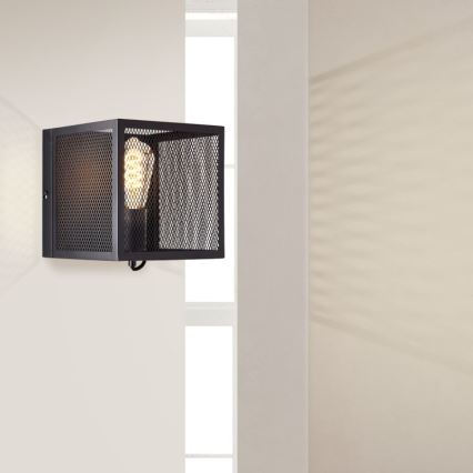 Brilliant - Wandleuchte MAZE 1xE27/40W/230V schwarz