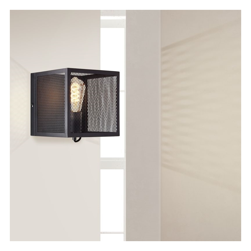 Brilliant - Wandleuchte MAZE 1xE27/40W/230V schwarz
