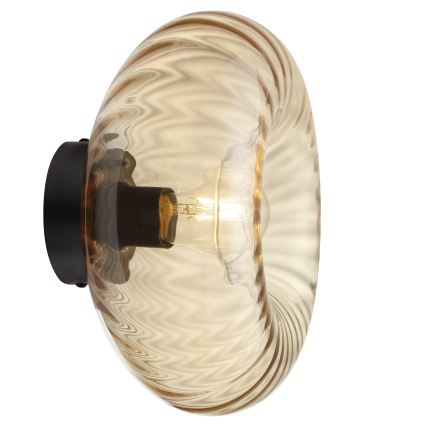 Brilliant - Wandleuchte NEVIL 1xE27/20W/230V schwarz/rauchbeige