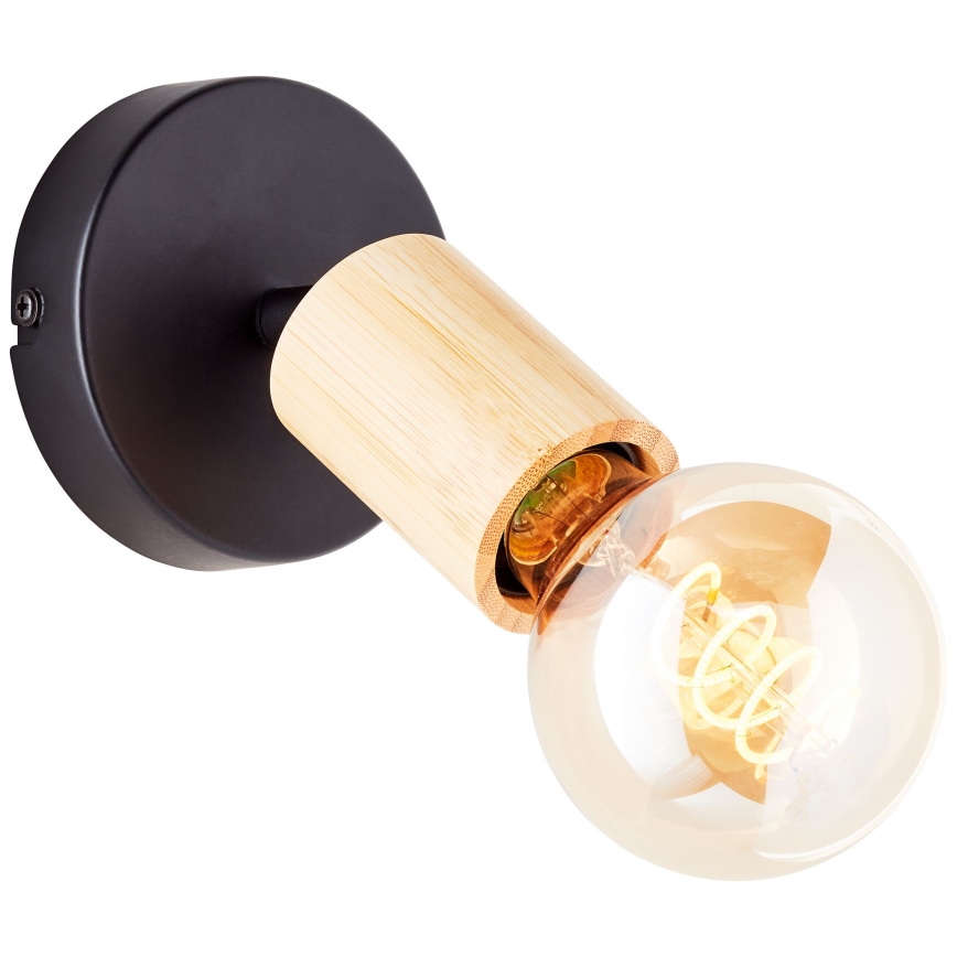 Brilliant - Wandspot 1xE27/28W/230V Bambus