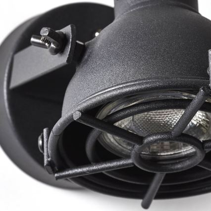 Brilliant - Wandspot JESPER 1xGU10/5W/230V schwarz