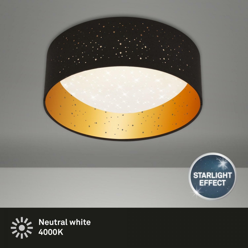 Brilo 3482-015 - LED-Deckenleuchte MAILA STARRY LED/12W/230V schwarz/golden