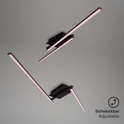 Brilo 3500-015 - LED-Aufbauleuchte STAFF 2xLED/6W/230V schwarz