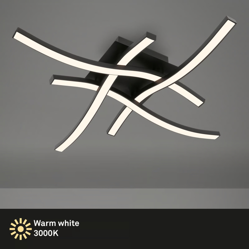 Brilo 3677-045 - LED-Deckenleuchte LED/14,4W/230V schwarz