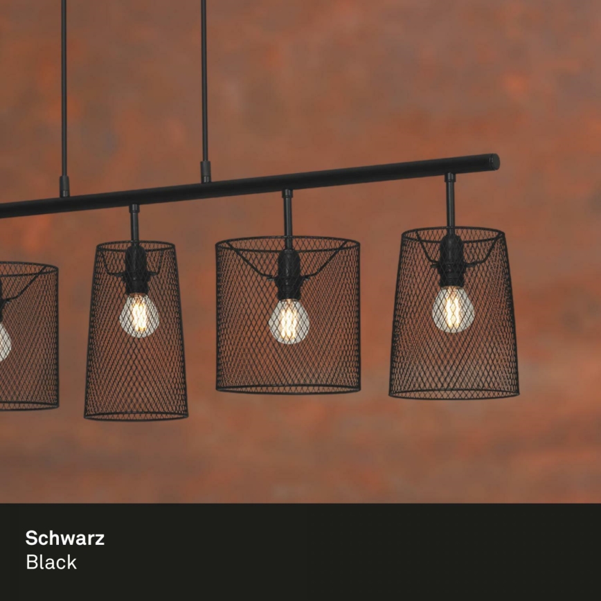 Brilo 4076-055 - Hängeleuchte an Schnur RETRO 5xE14/40W/230V