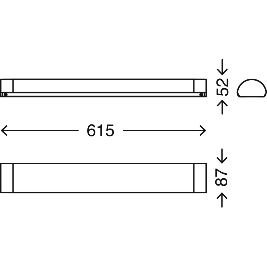 Brilo - LED Badezimmerspiegelbeleuchtung BATH LED/8W/230V IP44