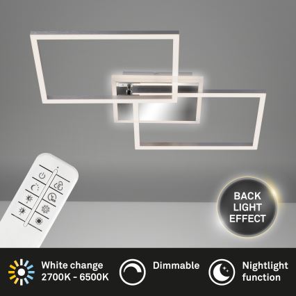 Brilo - Dimmbare LED-Aufbauleuchte FRAME 2xLED/20W/230V 2700-6500K + Fernbedienung