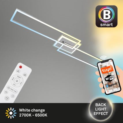 Brilo - Dimmbare LED-Aufbauleuchte FRAME 2xLED/20W/230V 2700-6500K Wi-Fi Tuya + Fernbedienung