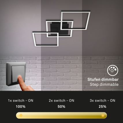 Brilo - Dimmbare LED-Aufbauleuchte FRAME LED/30W/230V