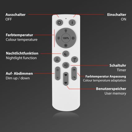 Brilo - Dimmbare LED-Aufbauleuchte FRAME LED/40W/230V 2700-5000K Wi-Fi Tuya + Fernbedienung