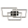 Brilo - Dimmbare LED-Deckenleuchte FRAME LED/57W/230V 3000K schwarz