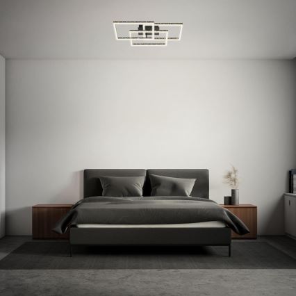 Brilo - Dimmbare LED-Deckenleuchte FRAME LED/57W/230V 3000K schwarz