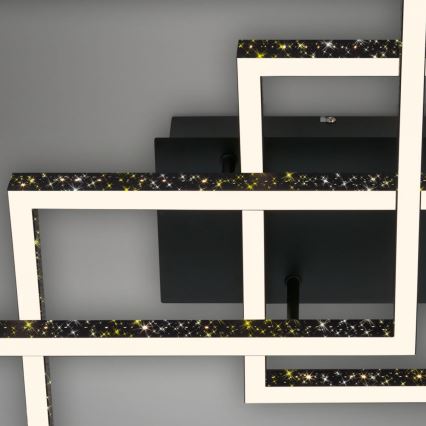 Brilo - Dimmbare LED-Deckenleuchte FRAME LED/57W/230V 3000K schwarz