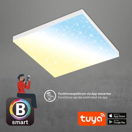Brilo - Dimmbare LED-Deckenleuchte FRAMELESS LED/24W/230V 3000-6500K Wi-Fi Tuya + Fernbedienung