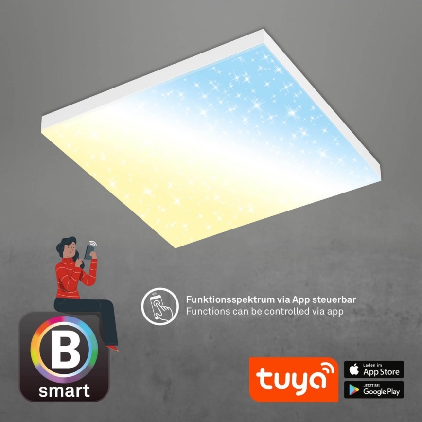 Brilo - Dimmbare LED-Deckenleuchte FRAMELESS LED/24W/230V 3000-6500K Wi-Fi Tuya + Fernbedienung