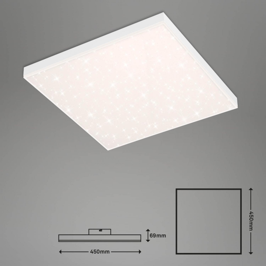 Brilo - Dimmbare LED-Deckenleuchte FRAMELESS LED/24W/230V 3000-6500K Wi-Fi Tuya + Fernbedienung