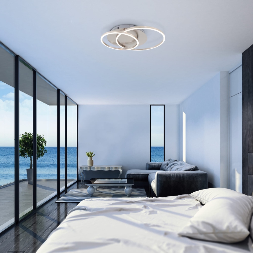 Brilo - dimmbare LED-Deckenleuchte FRAMES LED/14W/230V + LED/22W 3000K