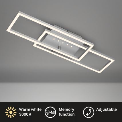 Brilo - dimmbare LED-Deckenleuchte LED/30W/230V 3000K mattchrom