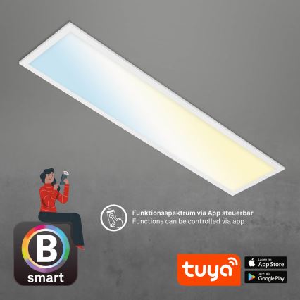 Brilo - Dimmbare LED-Deckenleuchte PIATTO LED/28W/230V 3000-6500K Wi-Fi Tuya + Fernbedienung