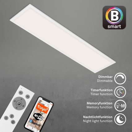 Brilo - Dimmbare LED-Deckenleuchte PIATTO LED/28W/230V 3000-6500K Wi-Fi Tuya + Fernbedienung