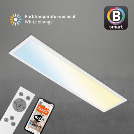 Brilo - Dimmbare LED-Deckenleuchte PIATTO LED/28W/230V 3000-6500K Wi-Fi Tuya + Fernbedienung