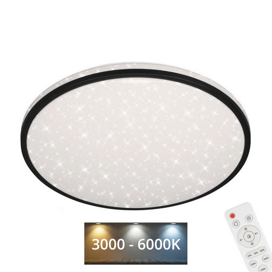 Brilo - Dimmbare LED-Deckenleuchte STARRY SKY LED/24W/230V 3000-6000K + Fernbedienung