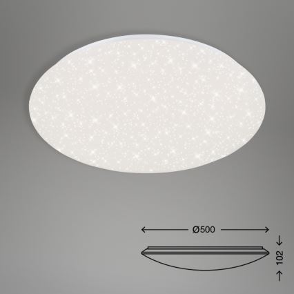 Brilo - Dimmbare LED-Deckenleuchte STARRY SKY LED/40W/230V 3000-6000K + Fernbedienung