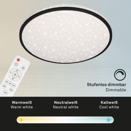 Brilo - Dimmbare LED-Deckenleuchte STARRY SKY LED/48W/230V 3000-6000K + Fernbedienung