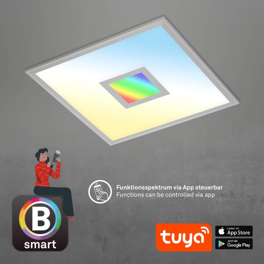 Brilo - Dimmbare LED-RGB-Deckenleuchte CENTRO LED/24W/230V 2700-6500K Wi-Fi Tuya + Fernbedienung