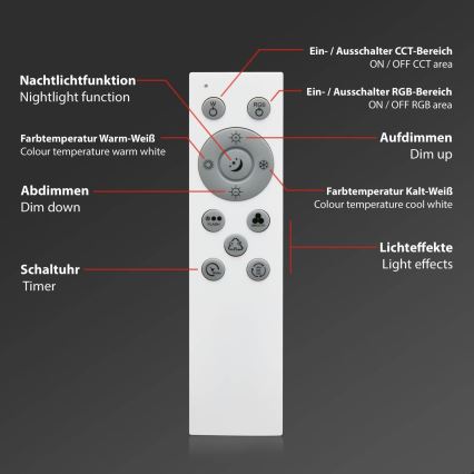 Brilo - Dimmbare LED-RGB-Deckenleuchte CENTRO LED/24W/230V 2700-6500K Wi-Fi Tuya + Fernbedienung
