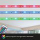 Brilo - Dimmbarer LED-RGB-Streifen 11,5m LED/24W/230V + Fernbedienung