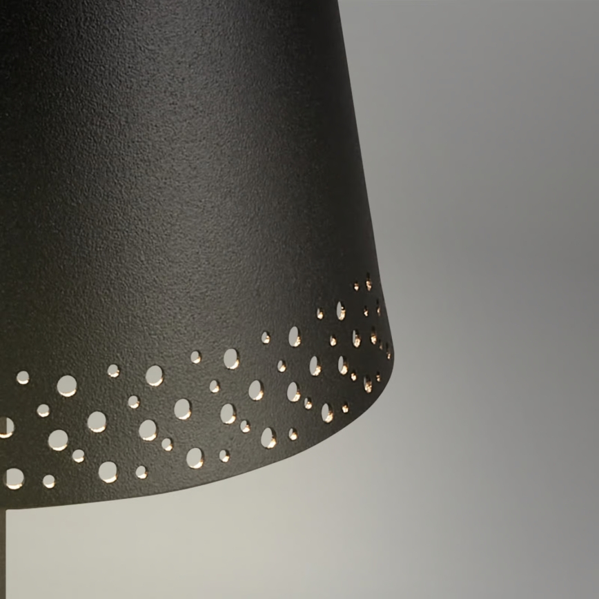 Brilo - Dimmbare, wiederaufladbare LED-Tischlampe für den Außenbereich KIKI, LED/2,6W/5V, IP44, 2600 mAh, schwarz