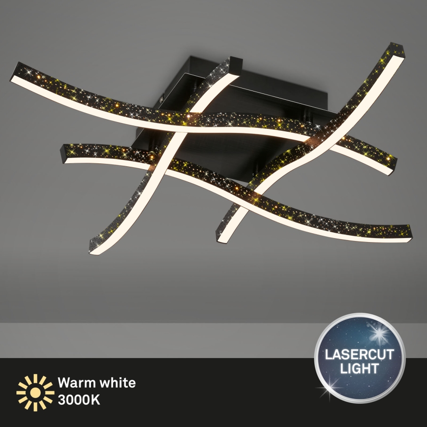 Brilo - LED-Aufbauleuchte REY 4xLED/6W/230V schwarz