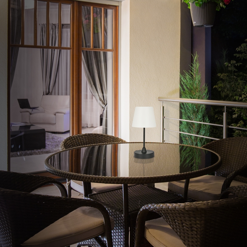 Brilo - LED Außen-Dimmleuchte, wiederaufladbar LED/3W/5V IP44 2000 mAh