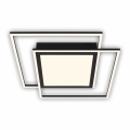 Brilo - LED-Deckenleuchte 2xLED/16W/230V + LED/19W 51,5x51,5 cm 3000K schwarz