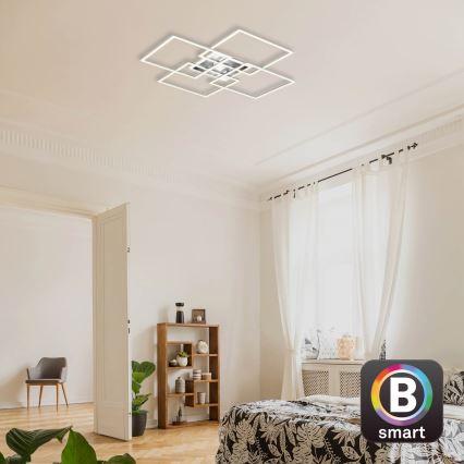 Brilo - LED dimmbare Deckenleuchte FRAME LED/50W/230V 2700-6500K Wi-Fi Tuya + Fernbedienung