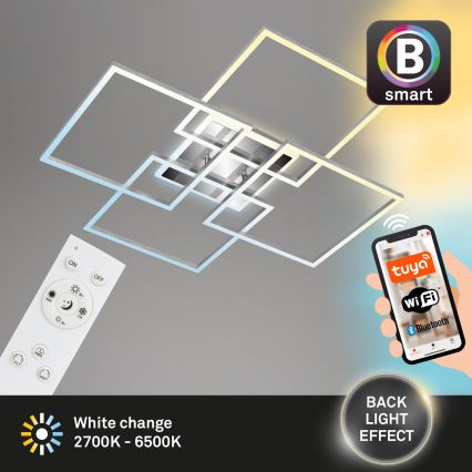 Brilo - LED dimmbare Deckenleuchte FRAME LED/50W/230V 2700-6500K Wi-Fi Tuya + Fernbedienung