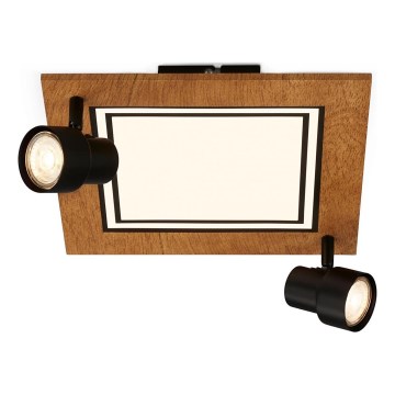 Brilo - LED-Deckenleuchte LED/12W/230V + 2xGU10/9W 3000K