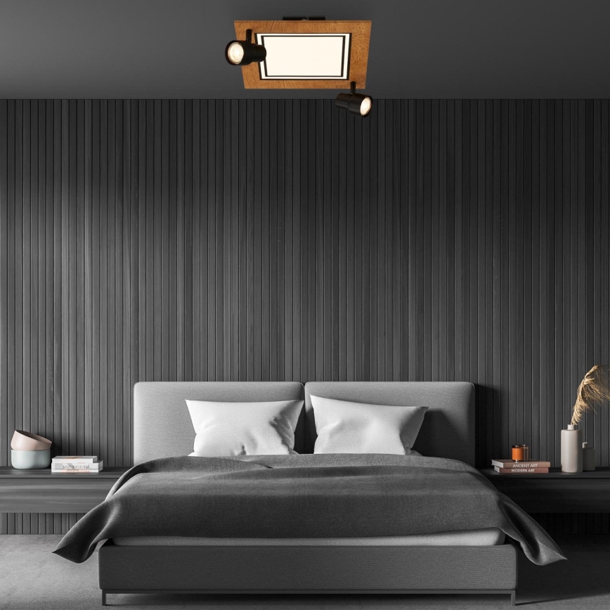 Brilo - LED-Deckenleuchte LED/12W/230V + 2xGU10/9W 3000K