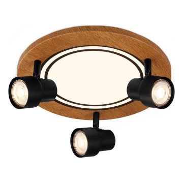Brilo - LED-Deckenleuchte LED/12W/230V + 3xGU10/9W 3000K
