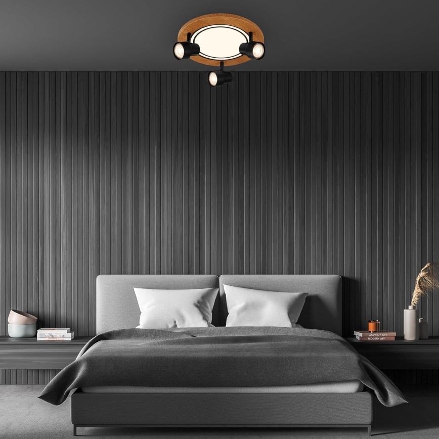 Brilo - LED-Deckenleuchte LED/12W/230V + 3xGU10/9W 3000K