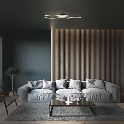 Brilo - LED-Deckenleuchte LED/19W/230V 3000K schwarz