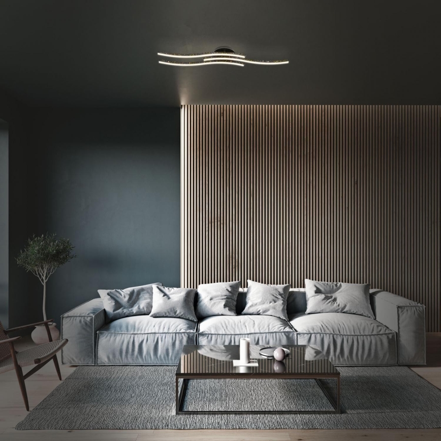 Brilo - LED-Deckenleuchte LED/19W/230V 3000K schwarz