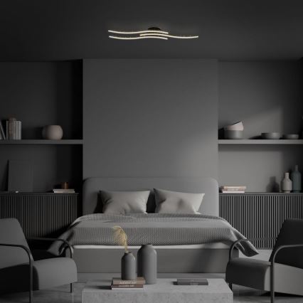Brilo - LED-Deckenleuchte LED/19W/230V 3000K schwarz