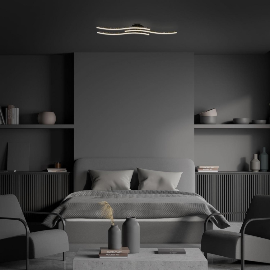 Brilo - LED-Deckenleuchte LED/19W/230V 3000K schwarz