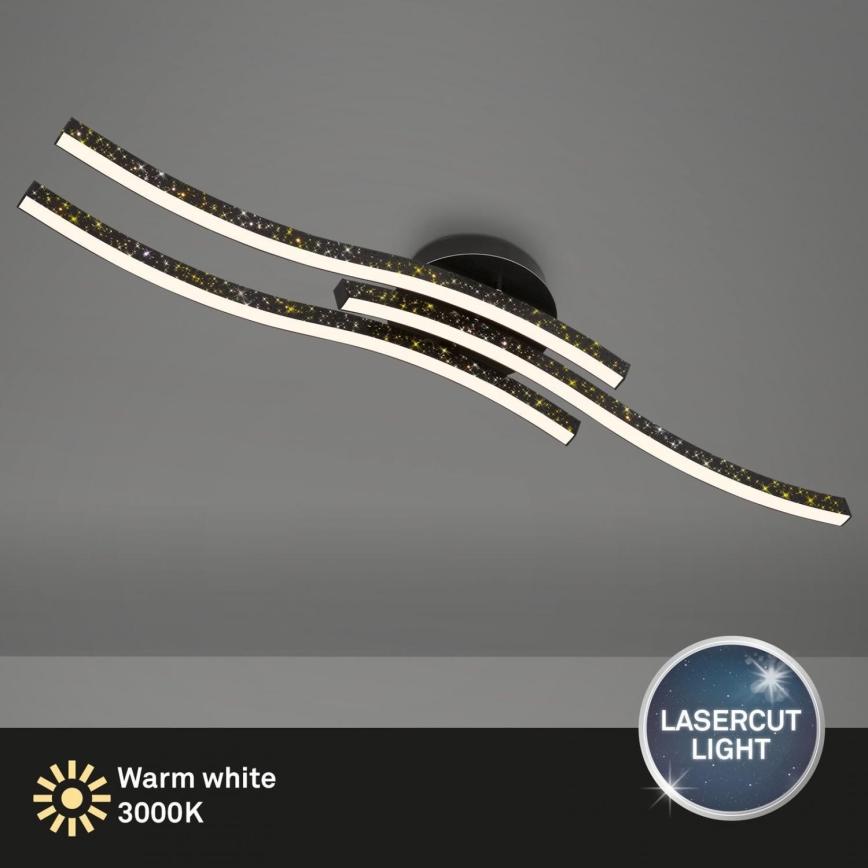 Brilo - LED-Deckenleuchte LED/19W/230V 3000K schwarz