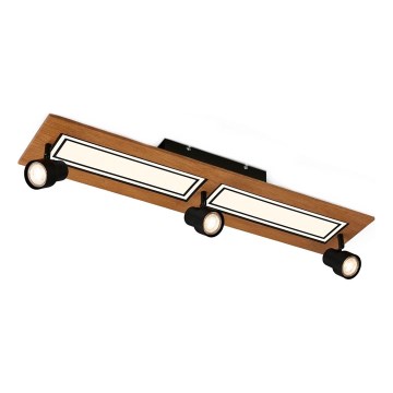 Brilo - LED-Deckenleuchte LED/24W/230V + 3xGU10/9W 3000K