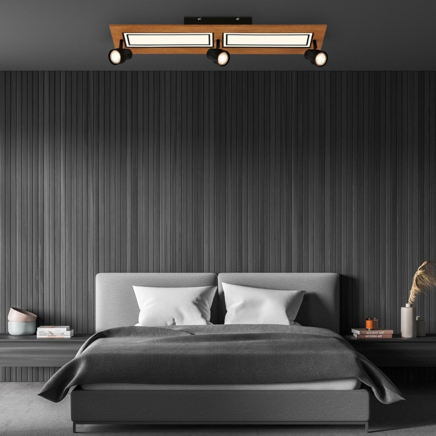 Brilo - LED-Deckenleuchte LED/24W/230V + 3xGU10/9W 3000K