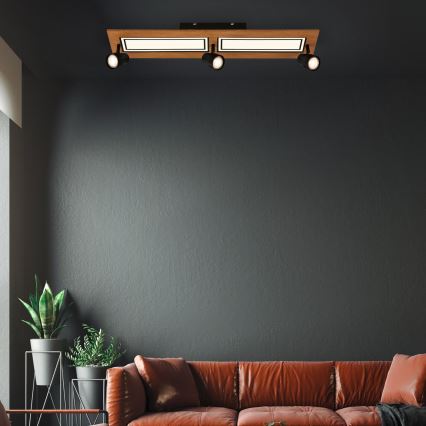 Brilo - LED-Deckenleuchte LED/24W/230V + 3xGU10/9W 3000K