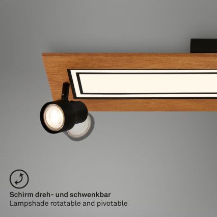 Brilo - LED-Deckenleuchte LED/24W/230V + 3xGU10/9W 3000K